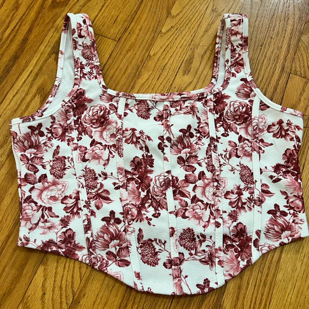 SHEIN Blue and White Sleeveless Top - Picture 8 of 11